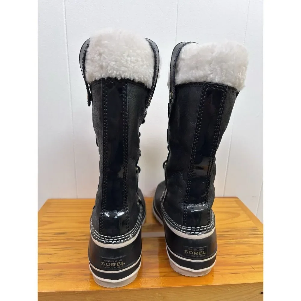 Sorel Joan of Arctic Women's Snow Holiday Boots‎ Black Size 7 US Waterproof